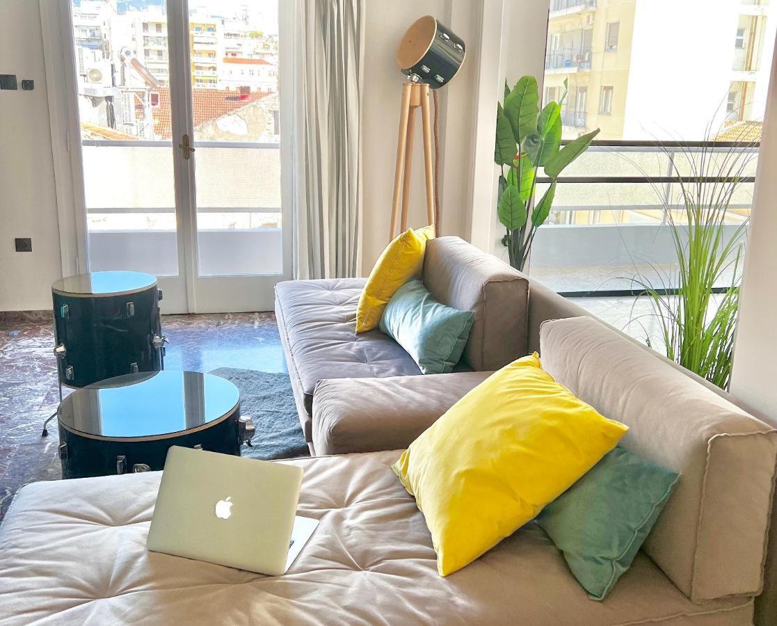 Happy Place! Big, Bright & Central - Ideal For Families And Groups Of Friends Patras Dış mekan fotoğraf